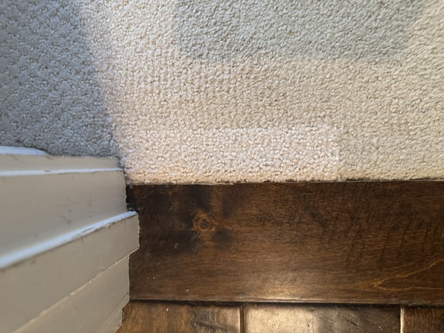 YesSir Services finished doorway carpet edge