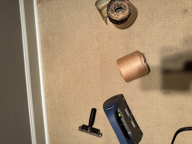 YesSir Services carpet stretching repair and cleaning project
